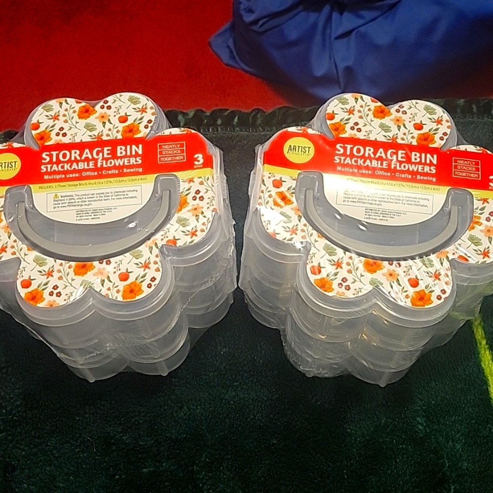 Mini Flower storage bins